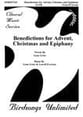 Benedictions for Advent Christmas A SATB Choral Score cover